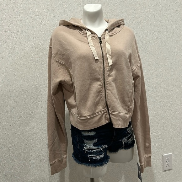 CHAMPION - VINTAGE WAVE WASH ZIP-UP HOODIE IN WASHED CHAMPAGNE Size L - Picture 1 of 6